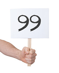 Image showing Sign with a number, 99