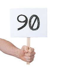Image showing Sign with a number, 90
