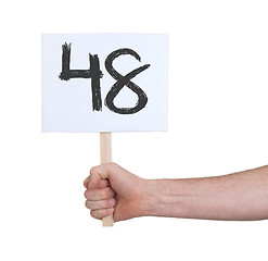 Image showing Sign with a number, 48