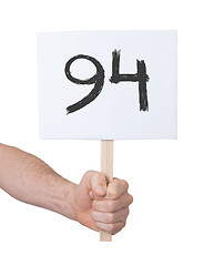 Image showing Sign with a number, 94