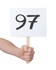 Image showing Sign with a number, 97