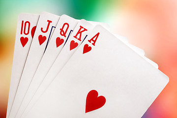 Image showing Royal flush