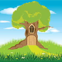 Image showing House in tree