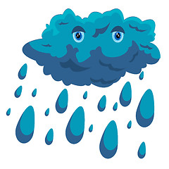 Image showing Cartoon cloud