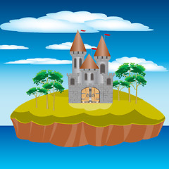 Image showing Fortress on island