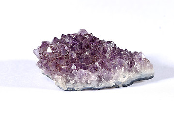 Image showing Violet crystals set on white