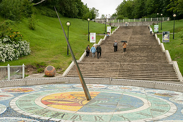 Image showing Mosaic sundial in Svetlogorsk, Russia