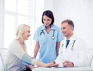 Image showing doctor and patient in hospital