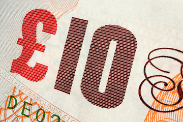 Image showing Ten Pound Bill