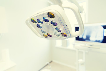 Image showing close up of lamp at dental clinic office