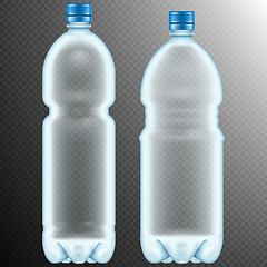 Image showing Plastic bottles. Transparent. EPS 10