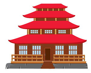 Image showing Building of the japanese architecture