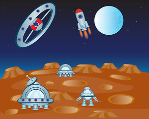 Image showing Study of the distant planet