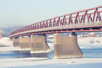 Image showing snow bridge