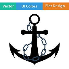 Image showing Icon of sea anchor