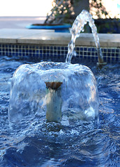 Image showing A fountain close-up