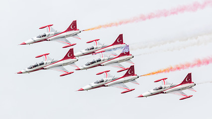 Image showing LEEUWARDEN, THE NETHERLANDS - JUNE 10, 2016: Turkish Air Force D