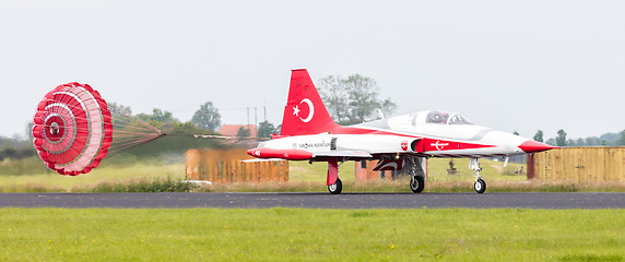 Image showing LEEUWARDEN, THE NETHERLANDS - JUNE 10, 2016: Turkish Air Force D