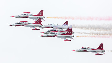 Image showing LEEUWARDEN, THE NETHERLANDS - JUNE 10, 2016: Turkish Air Force D