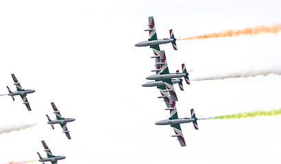 Image showing LEEUWARDEN, THE NETHERLANDS-JUNE 10, 2016: Italian aerobatic tea