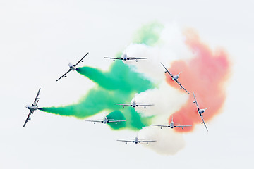 Image showing LEEUWARDEN, THE NETHERLANDS-JUNE 10, 2016: Italian aerobatic tea