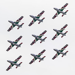 Image showing LEEUWARDEN, THE NETHERLANDS-JUNE 11, 2016: Italian aerobatic tea