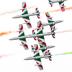 Image showing LEEUWARDEN, THE NETHERLANDS-JUNE 11, 2016: Italian aerobatic tea