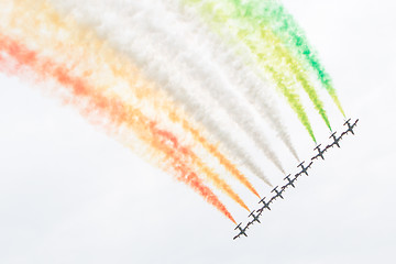 Image showing LEEUWARDEN, THE NETHERLANDS-JUNE 10, 2016: Italian aerobatic tea