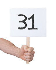 Image showing Sign with a number, 31