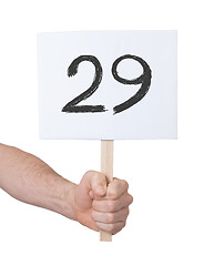 Image showing Sign with a number, 29