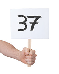Image showing Sign with a number, 37