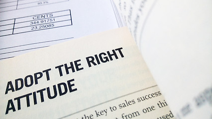 Image showing Adopt the right attitude