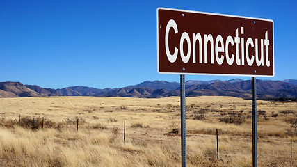 Image showing Connecticut brown road sign