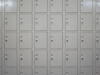 Image showing Many Locker cabinets