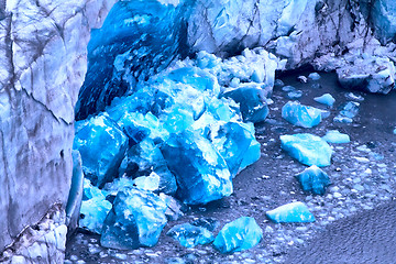 Image showing Arctic glacier. Ice and cold. area Novaya Zemlya