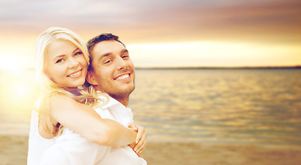 Image showing couple having fun on the beach