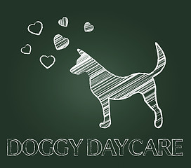 Image showing Doggy Daycare Indicates Pedigree Childcare And Preschool