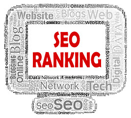 Image showing Seo Ranking Shows Search Engines And Computers