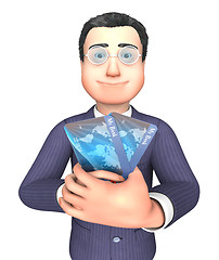 Image showing Credit Card Represents Business Person And Bought 3d Rendering