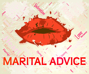 Image showing Marital Advice Means Faq Info And Couple