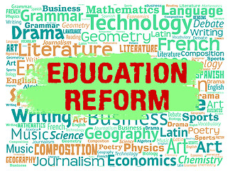 Image showing Education Reform Represents Make Better And Amended