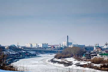 Image showing Construction of pedestrian quay in Tyumen