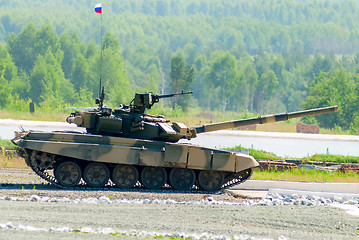 Image showing Tank T-80s moves