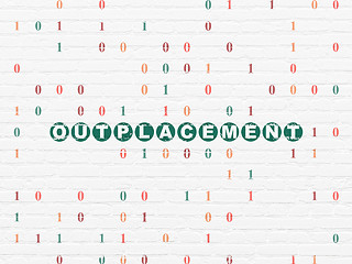 Image showing Business concept: Outplacement on wall background