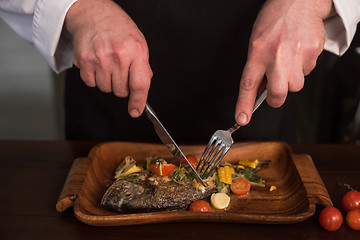 Image showing Grilled dorado fish