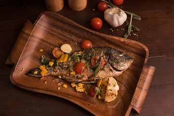 Image showing Grilled dorado fish