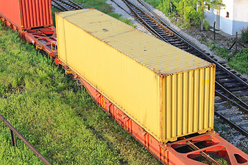 Image showing Container at Train