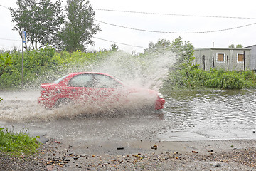 Image showing Aquaplaning