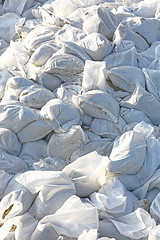 Image showing Pile of Sandbags