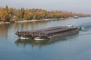 Image showing Barge from above